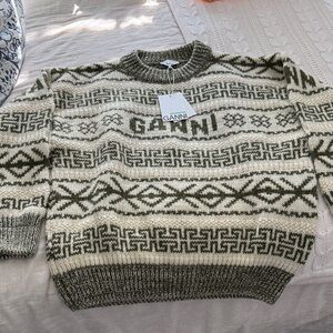 NWT GANNI Wool Pullover Sweater